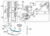 OEM 2022 Acura MDX Band Complete, Front Diagram - 17521-TYA-A00