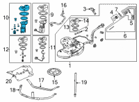 OEM Acura MDX SET, FUEL STRAINER Diagram - 17048-TYA-A02