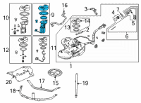 OEM Acura Module Set, Fuel Pump Diagram - 17045-TYA-A02