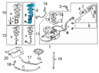 OEM 2022 Acura MDX Module Set, Fuel Pump Diagram - 17045-TYA-A02