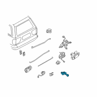 OEM 1996 Nissan Pathfinder Cylinder Set-Back Door Lock Diagram - K0600-0W026