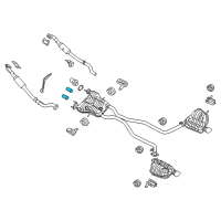 OEM Jeep Grand Cherokee Exhaust Diagram - 68304914AC