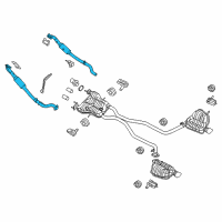 OEM 2019 Jeep Grand Cherokee Exhaust Converter And Pipe To Manifold Diagram - 68319266AA