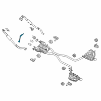 OEM 2016 Jeep Grand Cherokee Bracket-Exhaust Diagram - 68166084AA