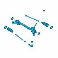 OEM Ford Fiesta Gear Assembly Diagram - AE8Z-3504-A