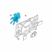 OEM 2001 Chrysler Sebring Fan-Cooling Diagram - MR373109