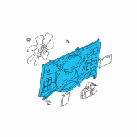 OEM 2003 Dodge Stratus SHROUD-Fan Diagram - MR373149