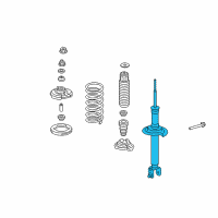 OEM 2012 Honda Crosstour Shock Absorber Unit, Rear Diagram - 52611-TP7-A11