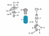 OEM Hyundai Genesis Spring-Front Diagram - 54650-B1560