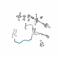 OEM Hyundai Elantra Tube & Hose Assembly-Return Diagram - 57570-2D000