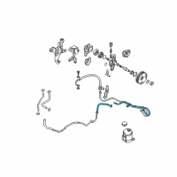 OEM 2003 Hyundai Elantra Tube & Hose Assembly-Return Diagram - 57560-2D001