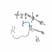 OEM 2004 Hyundai Tiburon Hose Assembly-Power Steering Oil Pressure Diagram - 57510-2D100