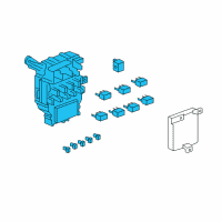 OEM Honda Ridgeline Box Assembly, Fuse Diagram - 38200-SJC-A03