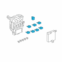 OEM 2011 Acura MDX Relay Assembly, Turn Signal And Hazard (Omron) Diagram - 38300-SDB-A03