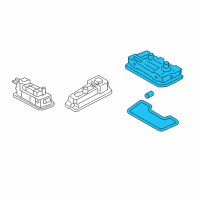 OEM 2018 Hyundai Tucson Room Lamp Assembly Diagram - 92850-C1000-YAK