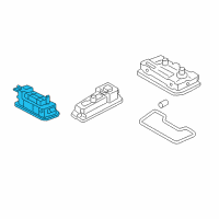 OEM 2018 Hyundai Kona Vanity Lamp Assembly, Left Diagram - 92891-3S000-TTX