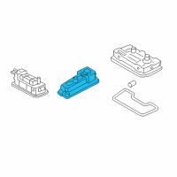 OEM Hyundai Tucson Rear Personal Lamp Assembly, Left Diagram - 92870-D3000-TTX