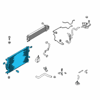 OEM 2018 Ford Fusion Radiator Diagram - DG9Z-8005-K