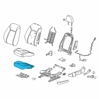 OEM 2019 Buick Regal Sportback Seat Cushion Pad Diagram - 39088097