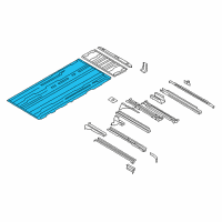 OEM 1994 Ford E-350 Econoline Club Wagon Floor Pan Diagram - 8C2Z-1511218-A