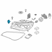 OEM 2015 BMW 740Li Led Module, Cornering Light, Left Diagram - 63-11-7-339-023