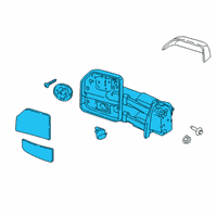 OEM 2019 Ford F-150 Mirror Assembly Diagram - LC3Z-17682-AB
