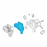 OEM Toyota RAV4 Water Pump Gasket Diagram - 16124-88460