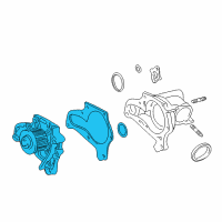 OEM 2000 Toyota RAV4 Water Pump Diagram - 16110-79026-83