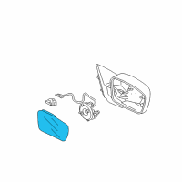 OEM Acura TL Mirror Sub-Assembly, Passenger Side (Heated) Diagram - 76203-SEP-A01