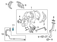 OEM Buick Water Pipe Gasket Diagram - 55505741