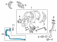 OEM 2022 GMC Acadia Oil Return Tube Diagram - 55507859