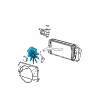 OEM Ford Expedition Fan Blade Diagram - F65Z-8600-AB