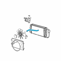 OEM 1999 Ford Expedition Upper Hose Diagram - F75Z-8260-AB