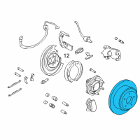 OEM 2015 Lincoln Navigator Rotor Diagram - CL1Z-2C026-A