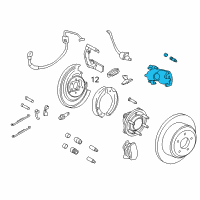 OEM 2013 Lincoln Navigator Caliper Diagram - 7L1Z-2552-B