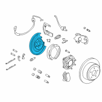 OEM Ford Expedition Splash Shield Diagram - 7L1Z-2C028-A