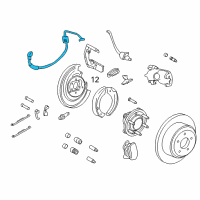 OEM 2014 Lincoln Navigator Brake Hose Diagram - AL1Z-2282-B
