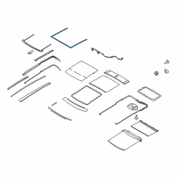 OEM 2012 Ford Edge Upper Weatherstrip Diagram - 7T4Z-7851707-A
