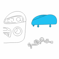 OEM 2009 Dodge Viper Headlight Right Diagram - 4865484AI