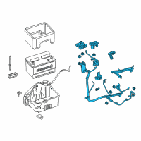 OEM 2014 Ford F-150 Positive Cable Diagram - DL3Z-14300-D