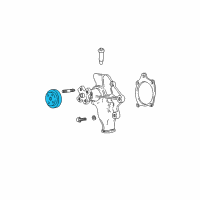 OEM Jeep Cherokee Pulley-Water Pump Diagram - 53007154