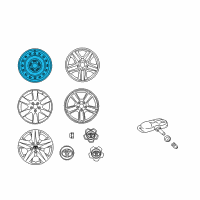 OEM 2009 Toyota RAV4 Wheel, Steel Diagram - 42611-0R010
