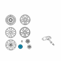 OEM 2011 Toyota RAV4 Center Cap Diagram - 4260B-0R030