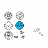 OEM 2011 Toyota RAV4 Wheel, Alloy Diagram - 42611-42340