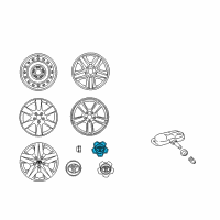 OEM 2012 Toyota RAV4 Center Cap Diagram - 4260B-0R010