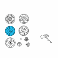 OEM 2007 Toyota RAV4 Wheel, Alloy Diagram - 42611-0R030