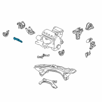 OEM 1996 Honda Civic del Sol Bracket, R. FR. Stopper (AT) Diagram - 50843-S04-980