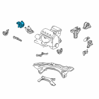 OEM 2000 Honda CR-V Rubber, Transmission Mounting Diagram - 50805-S04-000