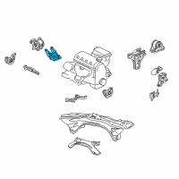 OEM 1996 Honda Civic Bracket, Transmission Mounting (Hmt) Diagram - 50825-S04-990