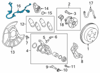 OEM 2021 Toyota Avalon ABS Sensor Wire Diagram - 890C0-07010